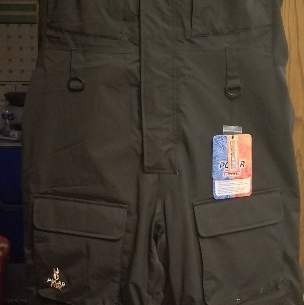 Polar Ice ice fishing bibs NWT